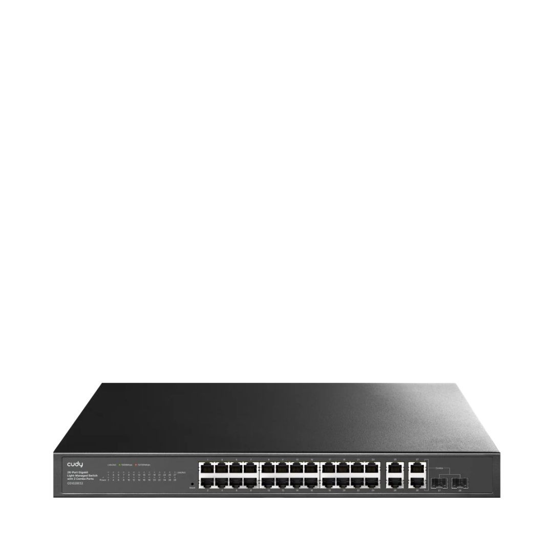 Cudy GS1028ES2 26-Port Gigabit Easy-Managed Switch with 2 Combo Ports Cudy GS1028ES2 26-Port Gigabit Easy-Managed Switch with 2 Combo Ports
