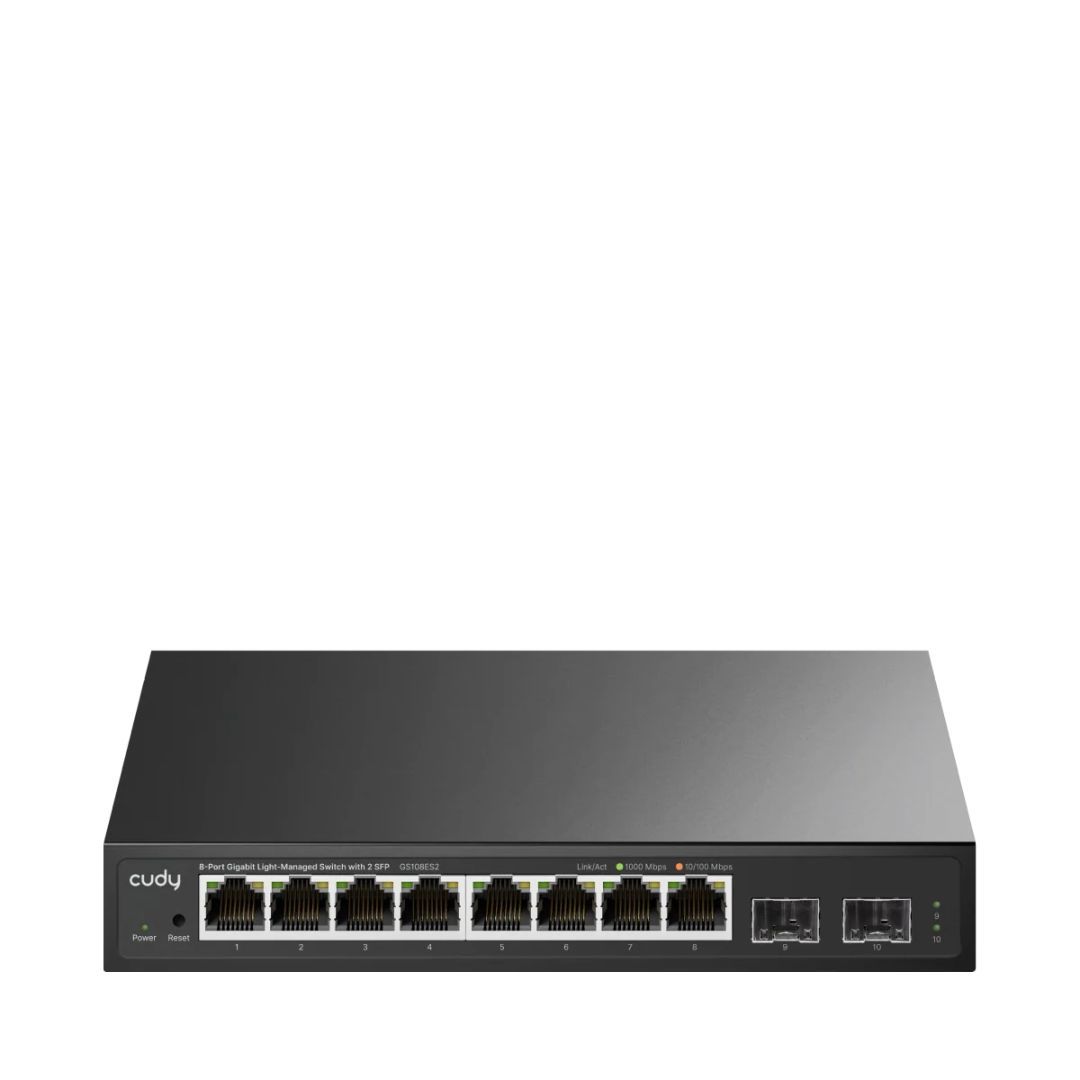 Cudy GS108ES2 8-Port Gigabit Easy-Managed Switch with 2 SFP Cudy GS108ES2 8-Port Gigabit Easy-Managed Switch with 2 SFP