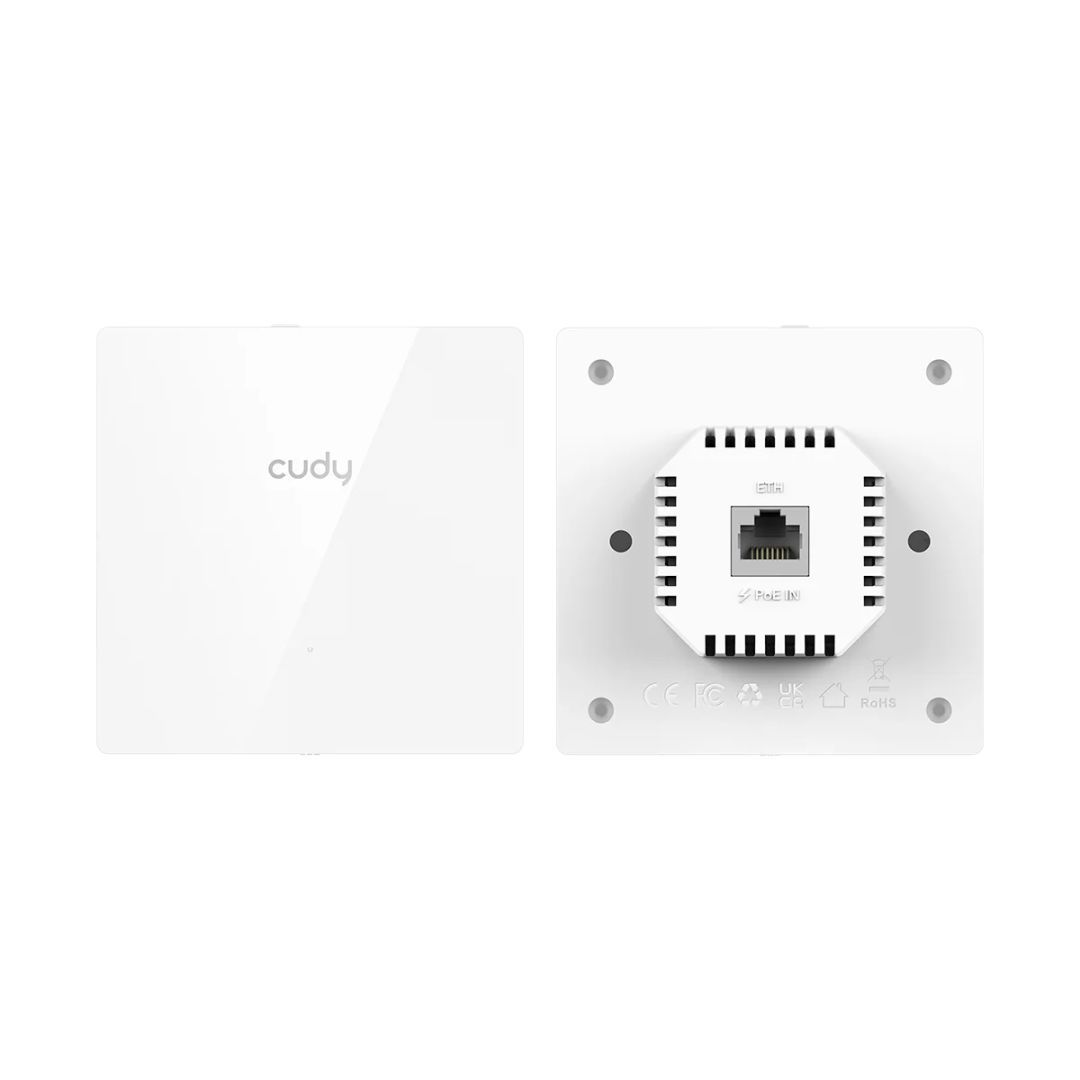 Cudy AP3000E Wall AX3000 86mm Wall-Plate Wi-Fi 6 Access Point Cudy AP3000E Wall AX3000 86mm Wall-Plate Wi-Fi 6 Access Point