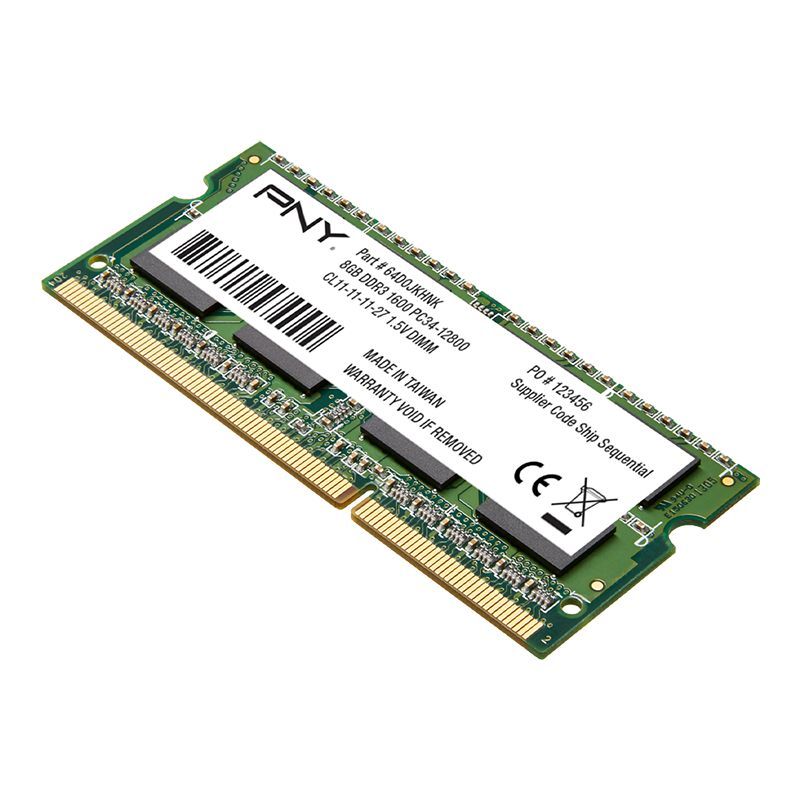 PNY 8GB DDR3 1600MHz SODIMM OEM PNY 8GB DDR3 1600MHz SODIMM OEM