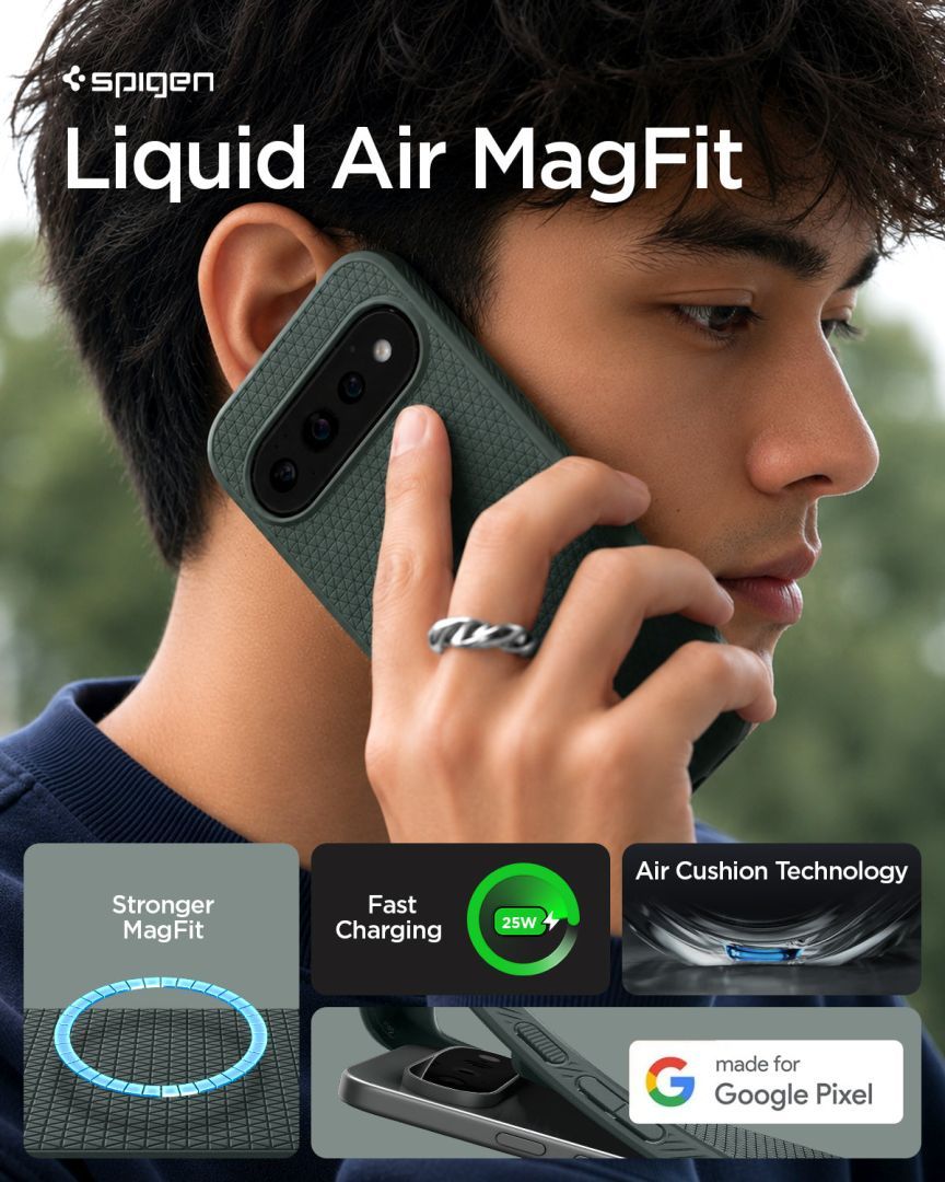 Spigen Liquid Air MagSafe case for Google Pixel 11 Pro Abyss Green Spigen Liquid Air MagSafe case for Google Pixel 11 Pro Abyss Green