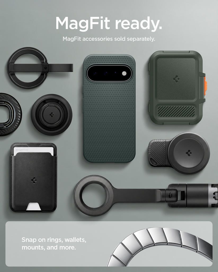 Spigen Liquid Air MagSafe case for Google Pixel 11 Abyss Green
