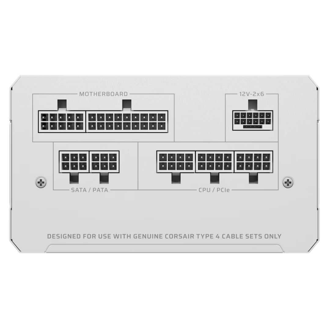 Corsair 1000W 80+ Platinum RM850e (2026) White Corsair 1000W 80+ Platinum RM850e (2026) White