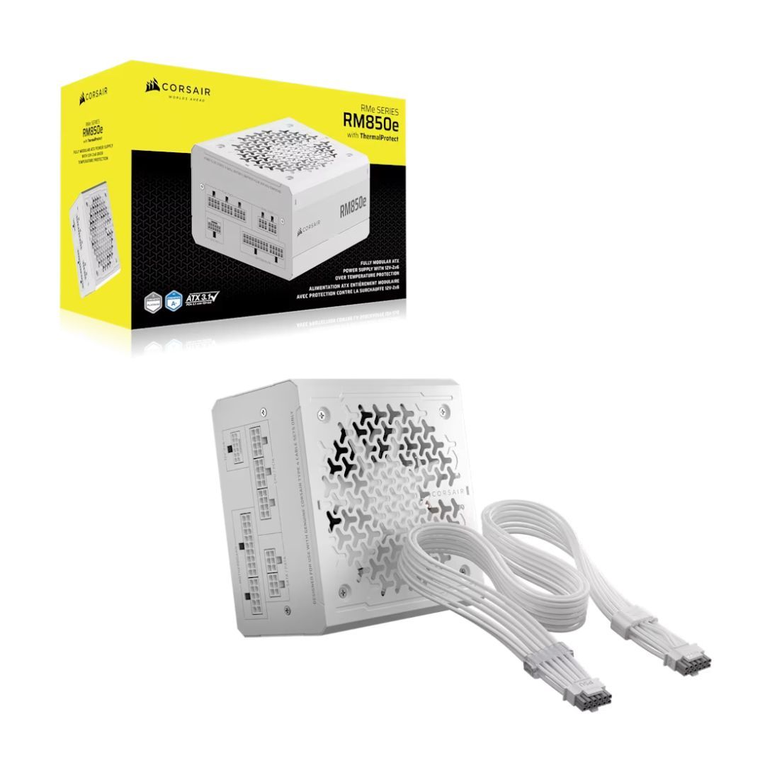 Corsair 1000W 80+ Platinum RM850e (2026) White Corsair 1000W 80+ Platinum RM850e (2026) White