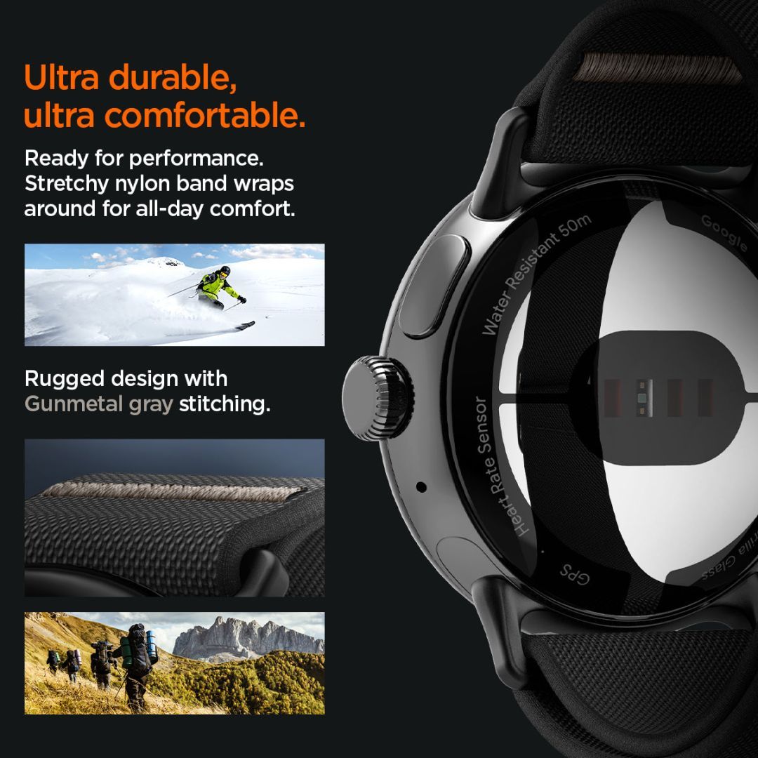 Spigen Lite Fit Band for Google Pixel Watch 5/4/3 41mm/2/1 Black Spigen Lite Fit Band for Google Pixel Watch 5/4/3 41mm/2/1 Black