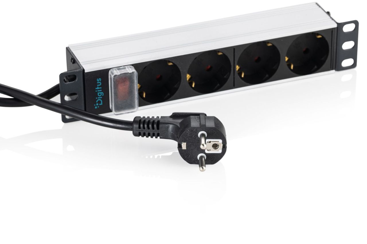 Digitus DN-95418-S Túlfeszültségvédő 4DIN 2m Black/White Digitus DN-95418-S Túlfeszültségvédő 4DIN 2m Black/White