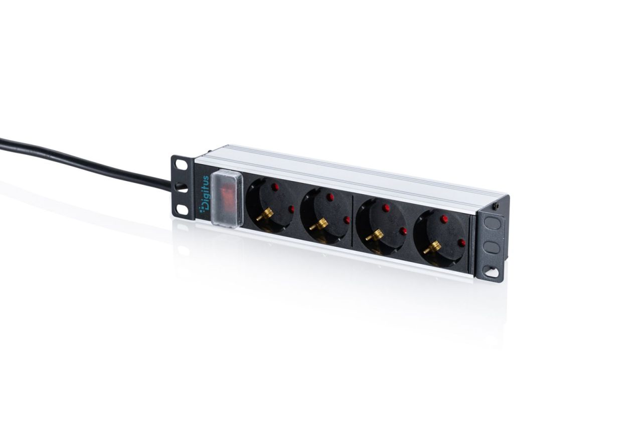 Digitus DN-95418-S Túlfeszültségvédő 4DIN 2m Black/White Digitus DN-95418-S Túlfeszültségvédő 4DIN 2m Black/White
