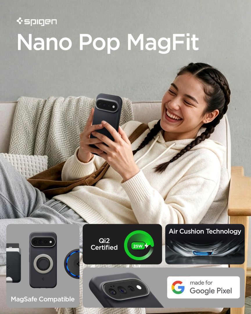 Spigen Nano Pop MagSafe case for Google Pixel 11 Pro Black Sesame Spigen Nano Pop MagSafe case for Google Pixel 11 Pro Black Sesame