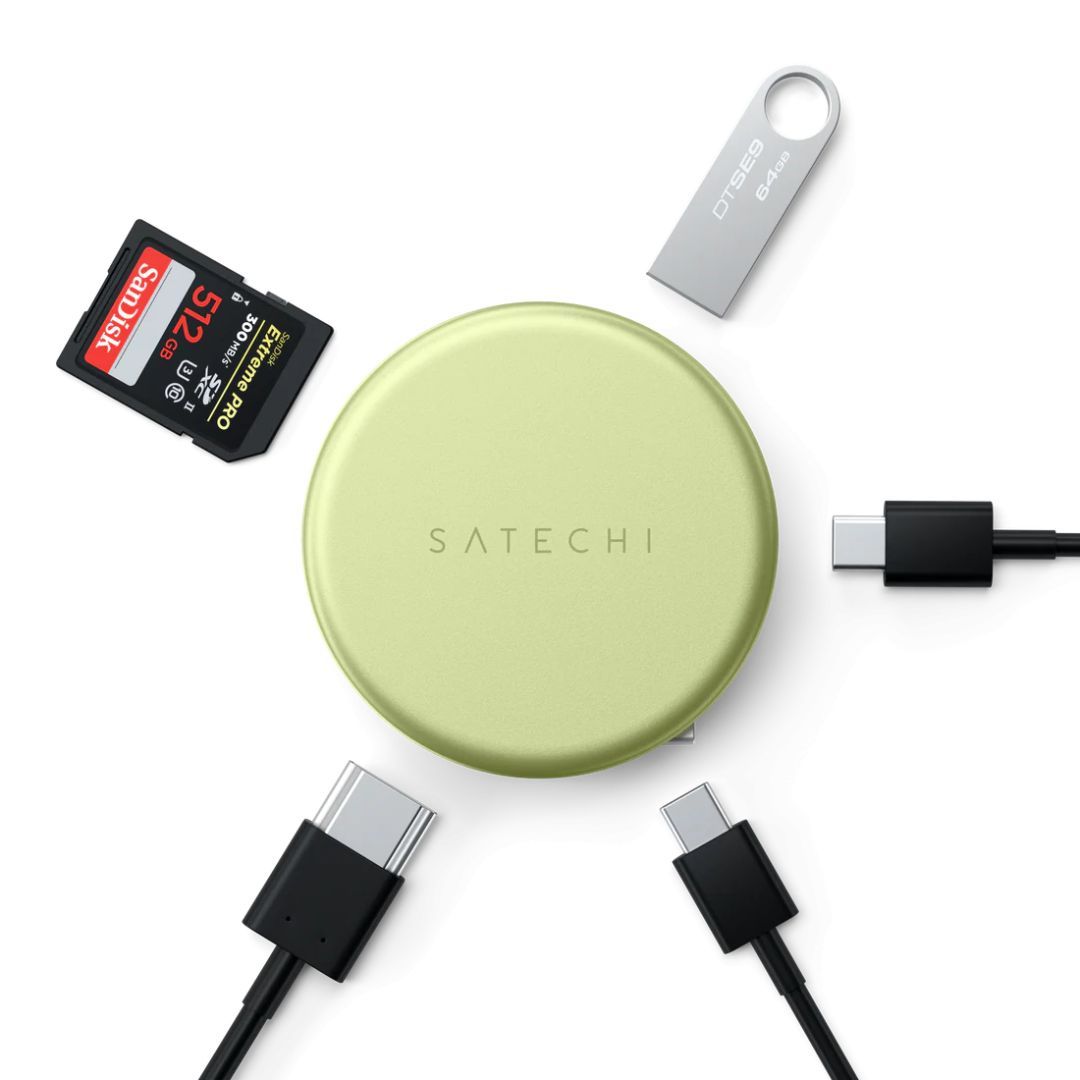 Satechi OntheGo 5-in-1 Multiport Adapter Citrus