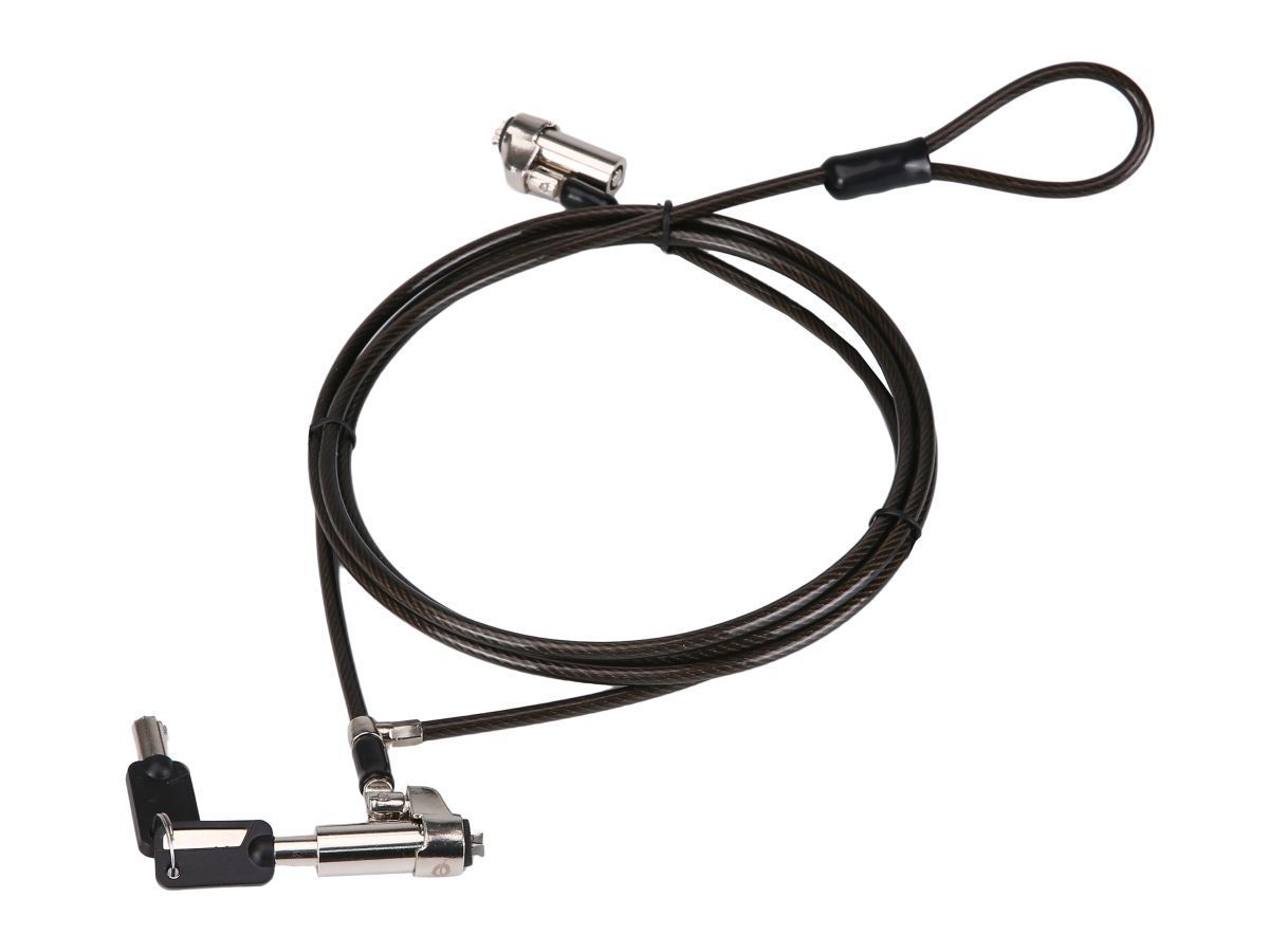 Conceptronic CUSTODIO02BNTM Keyed Dual Head Laptop Lock Master Keyed Compatible 1,8m Black Conceptronic CUSTODIO02BNTM Keyed Dual Head Laptop Lock Master Keyed Compatible 1,8m Black