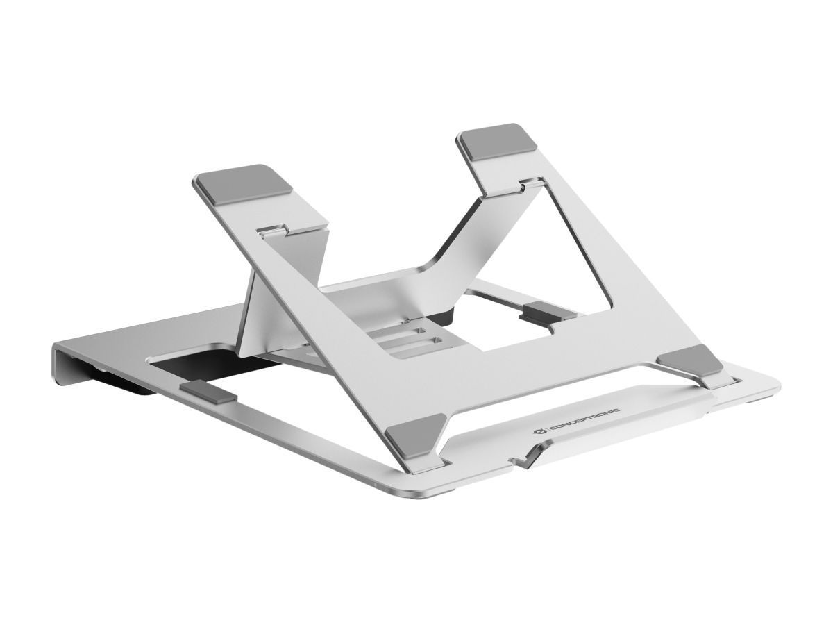 Conceptronic DONN35S Laptop Stand with 7-in-1 USB-C MST Docking Station Silver Conceptronic DONN35S Laptop Stand with 7-in-1 USB-C MST Docking Station Silver