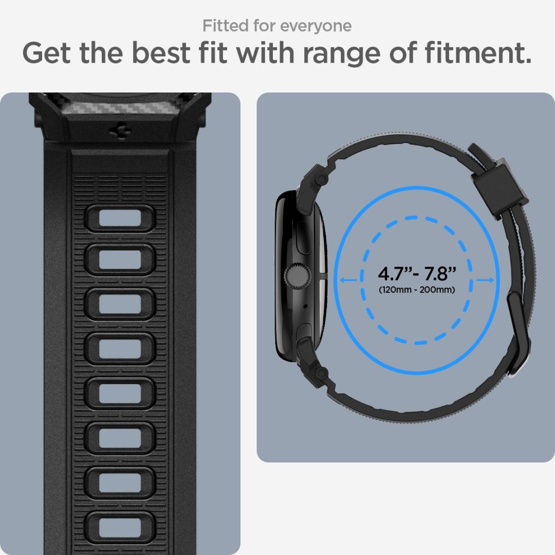 Spigen Rugged Band for Google Pixel Watch 5/4/3 41mm/2/1 Matte Black Spigen Rugged Band for Google Pixel Watch 5/4/3 41mm/2/1 Matte Black