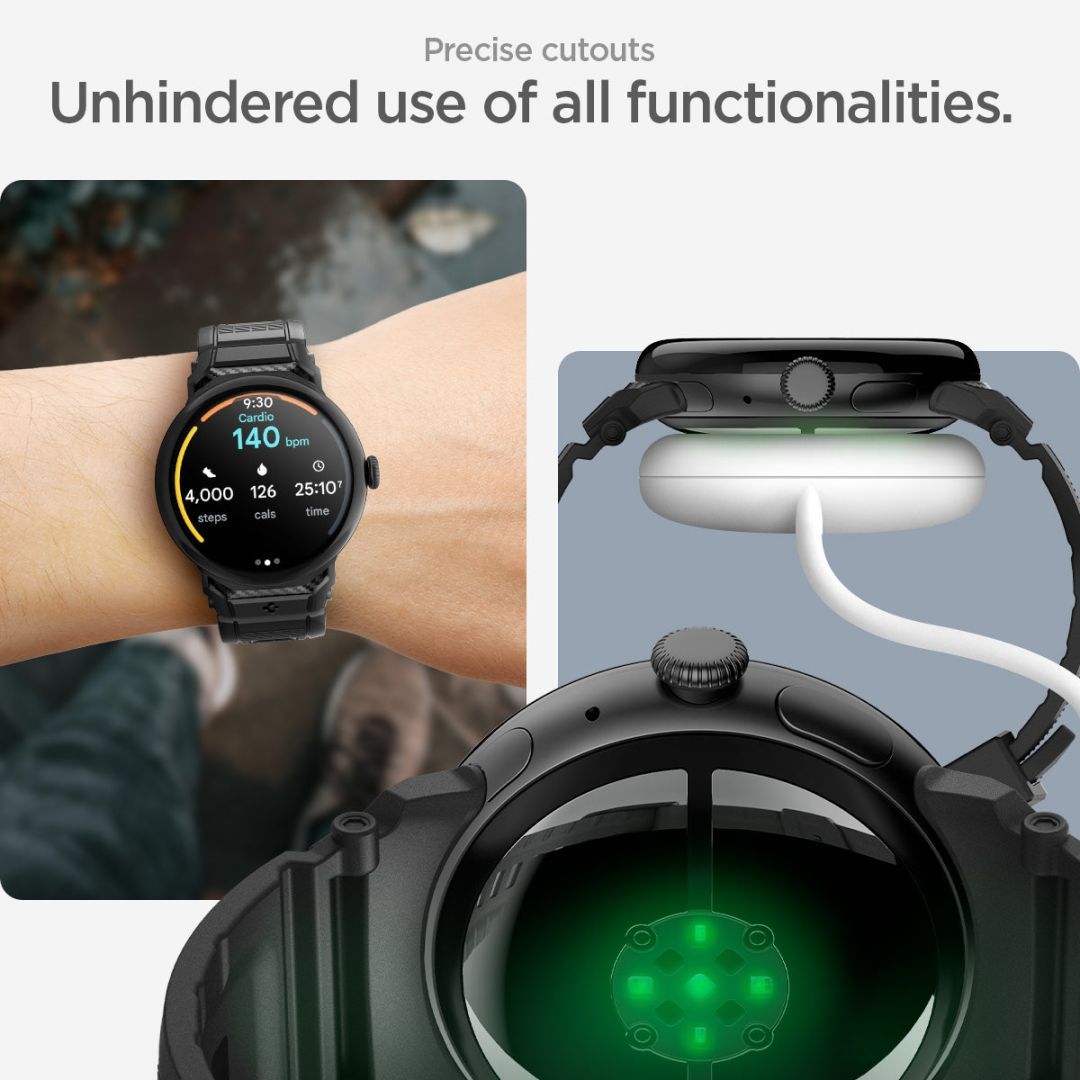 Spigen Rugged Band for Google Pixel Watch 5/4/3 41mm/2/1 Matte Black Spigen Rugged Band for Google Pixel Watch 5/4/3 41mm/2/1 Matte Black