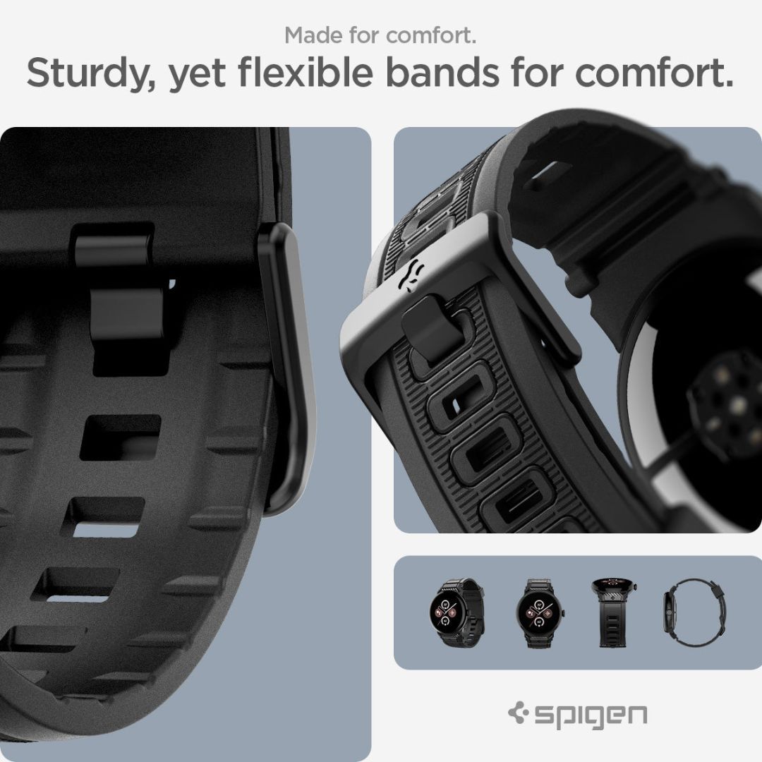 Spigen Rugged Band for Google Pixel Watch 5/4/3 41mm/2/1 Matte Black Spigen Rugged Band for Google Pixel Watch 5/4/3 41mm/2/1 Matte Black