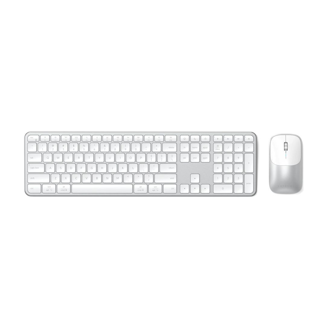 Satechi Slim CEX3 Wireless Bluetooth Keyboard Combo Silver Satechi Slim CEX3 Wireless Bluetooth Keyboard Combo Silver