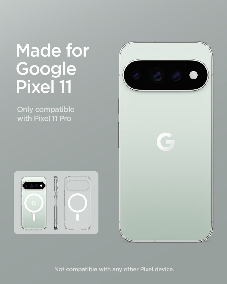 Spigen Ultra Hybrid MagSafe case for Google Pixel 11 Pro Clear White Spigen Ultra Hybrid MagSafe case for Google Pixel 11 Pro Clear White