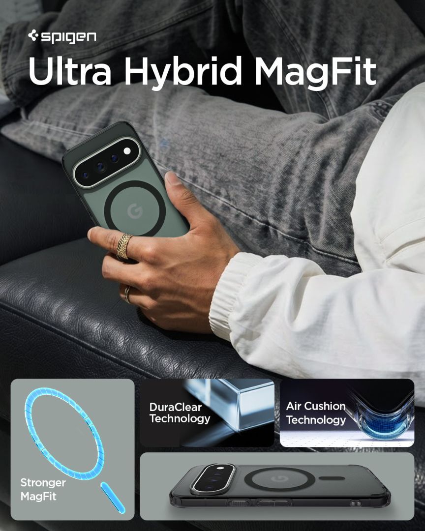 Spigen Ultra Hybrid MagSafe case for Google Pixel 11 Pro Frost Black Spigen Ultra Hybrid MagSafe case for Google Pixel 11 Pro Frost Black