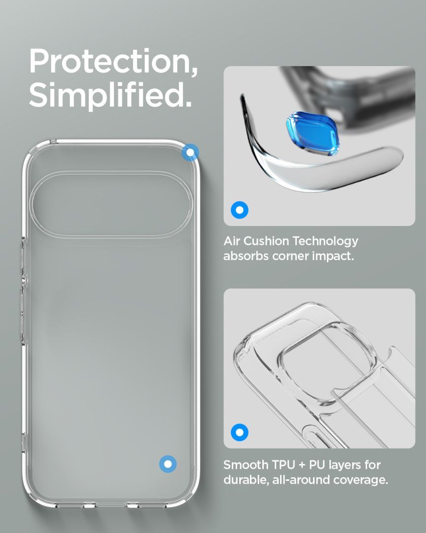 Spigen Ultra Hybrid case for Google Pixel 11 Pro XL Crystal Clear Spigen Ultra Hybrid case for Google Pixel 11 Pro XL Crystal Clear