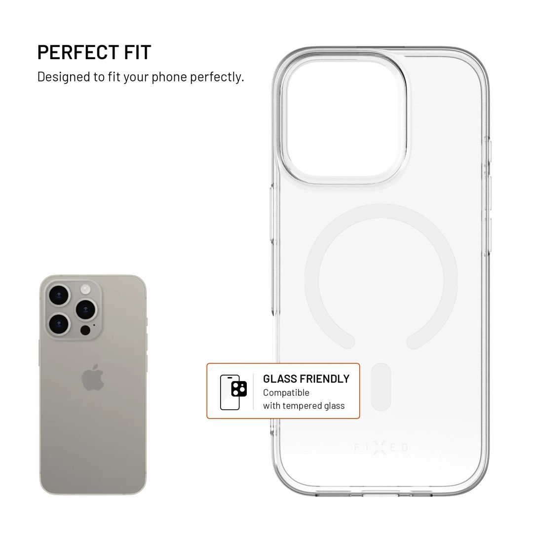 FIXED MagStory AntiUV TPU géltok MagSafe támogatással Samsung Galaxy A16 készülékhez, átlátszó