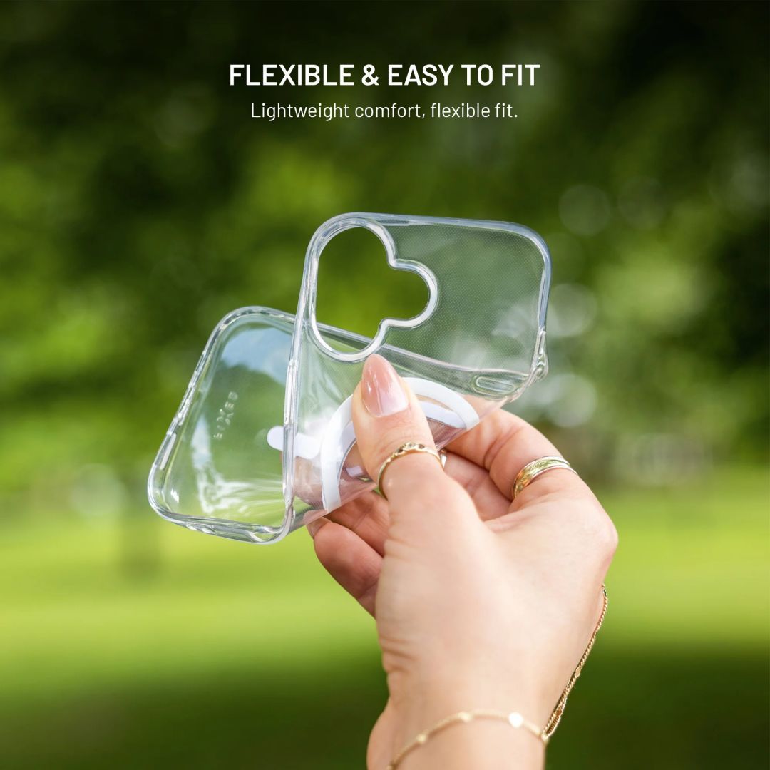 FIXED MagStory AntiUV TPU géltok MagSafe támogatással Samsung Galaxy A16 készülékhez, átlátszó