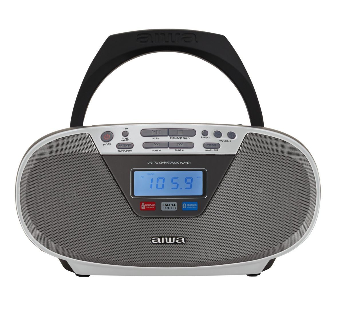 Aiwa BBTU-400 Boombox Silver