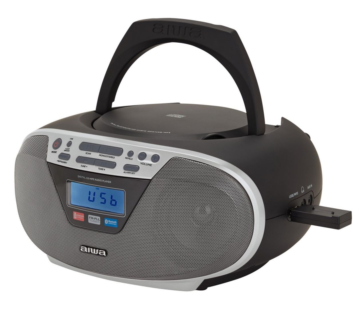 Aiwa BBTU-400 Boombox Silver