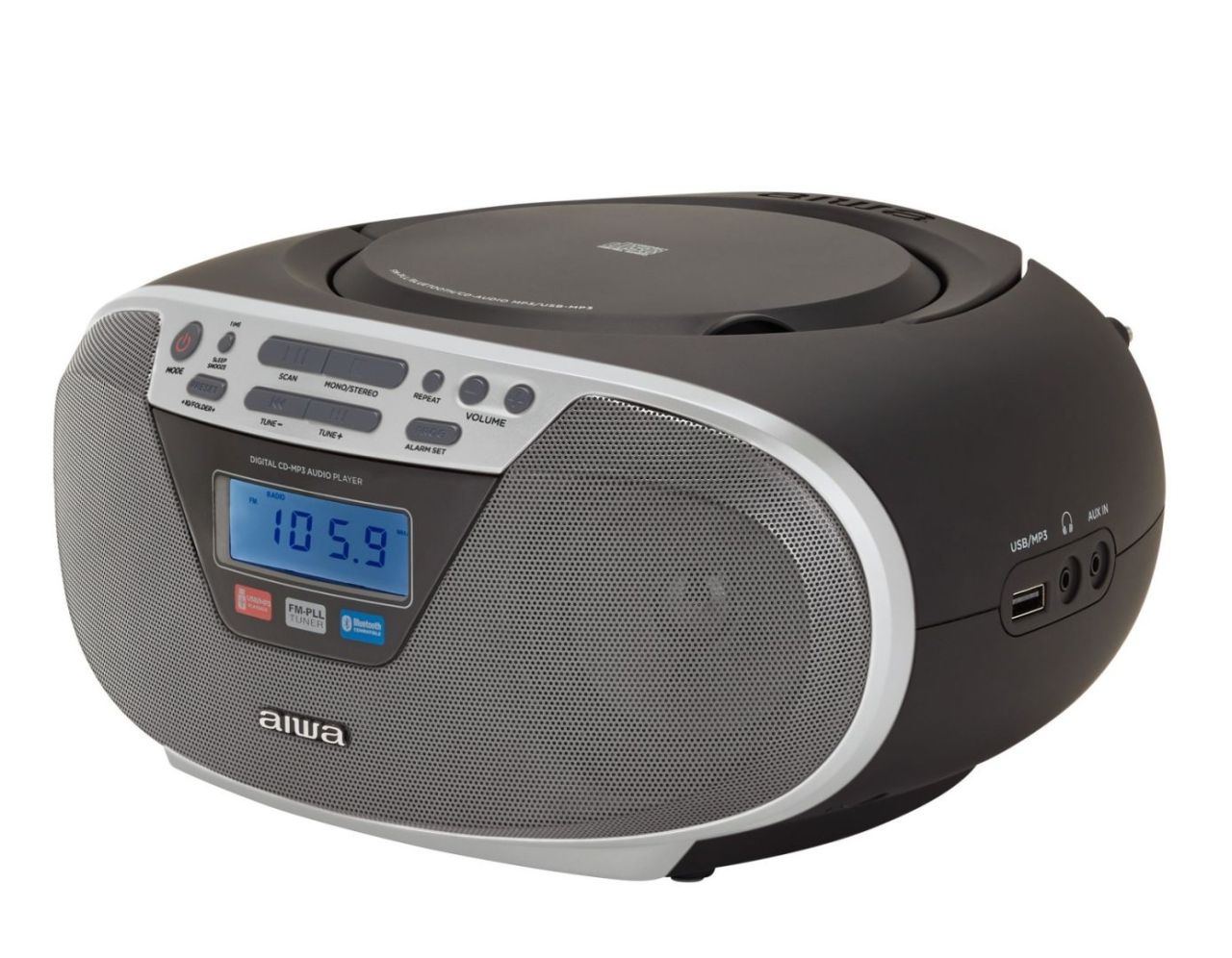 Aiwa BBTU-400 Boombox Silver