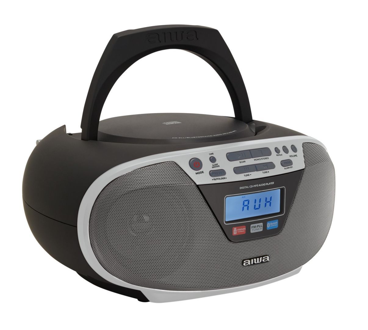 Aiwa BBTU-400 Boombox Silver