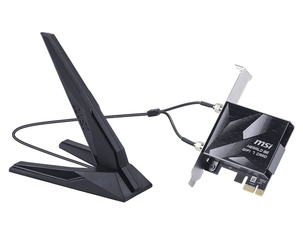 Msi HERALD BE9400 WiFi 7 PCIe Card Msi HERALD BE9400 WiFi 7 PCIe Card
