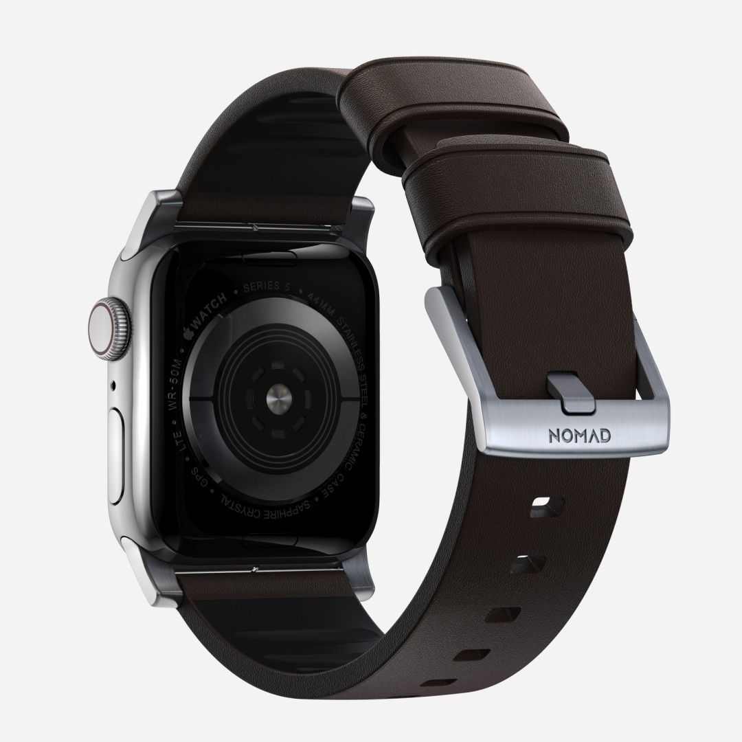 Nomad Active Strap Pro for Apple Watch 49mm/46mm/45mm/44mm/42mm Brown/Silver Nomad Active Strap Pro for Apple Watch 49mm/46mm/45mm/44mm/42mm Brown/Silver