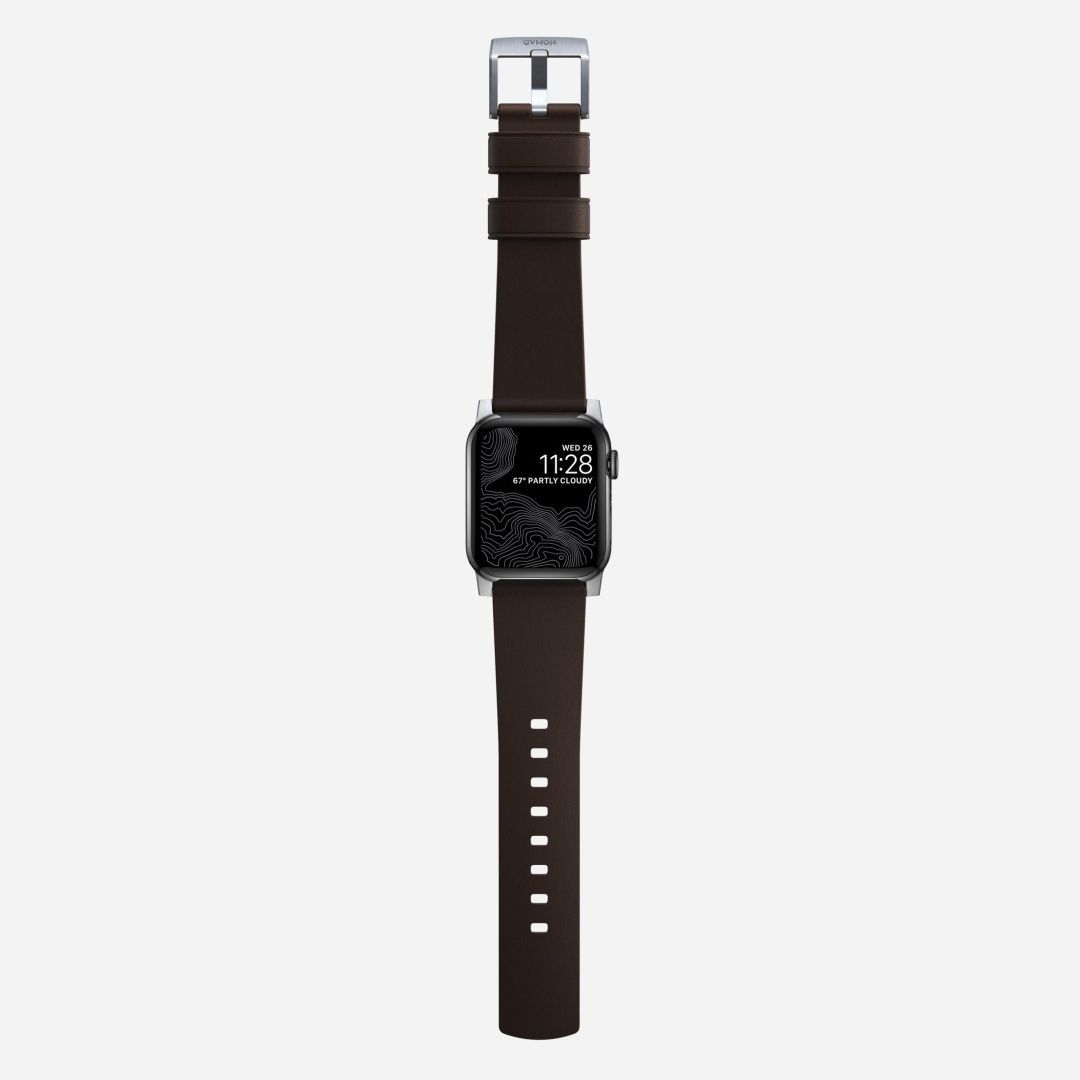 Nomad Active Strap Pro for Apple Watch 49mm/46mm/45mm/44mm/42mm Brown/Silver Nomad Active Strap Pro for Apple Watch 49mm/46mm/45mm/44mm/42mm Brown/Silver