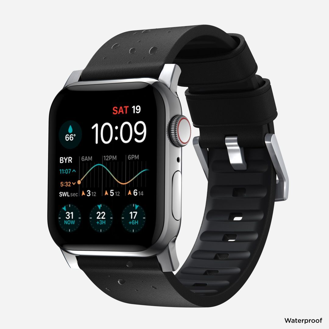 Nomad Active Strap Pro for Apple Watch 49mm/46mm/45mm/44mm/42mm Black/Silver
