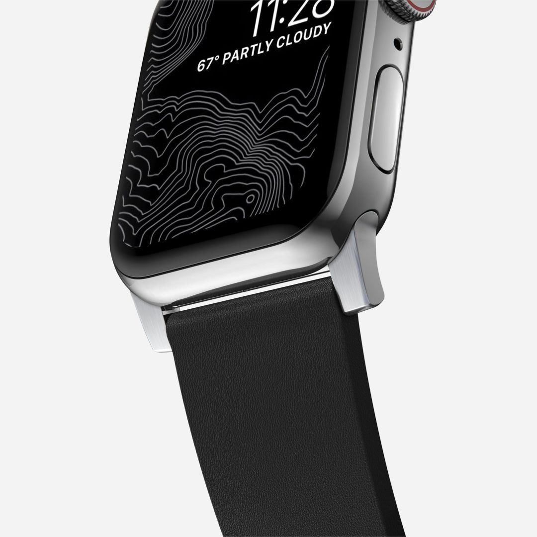 Nomad Active Strap Pro for Apple Watch 49mm/46mm/45mm/44mm/42mm Black/Silver