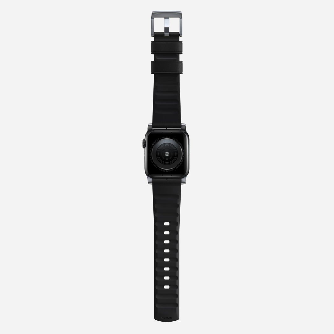 Nomad Active Strap Pro for Apple Watch 49mm/46mm/45mm/44mm/42mm Black/Silver