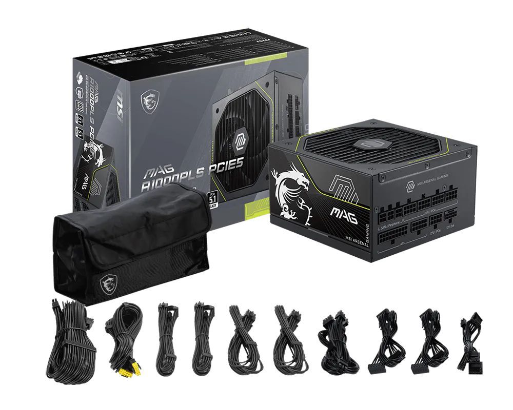 Msi 1000W 80+ Platinum MAG A1000PLS Msi 1000W 80+ Platinum MAG A1000PLS