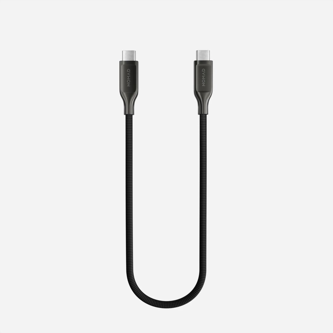 Nomad Kevlar USB4, USB-C to USB-C cable 0,3m Carbide V3