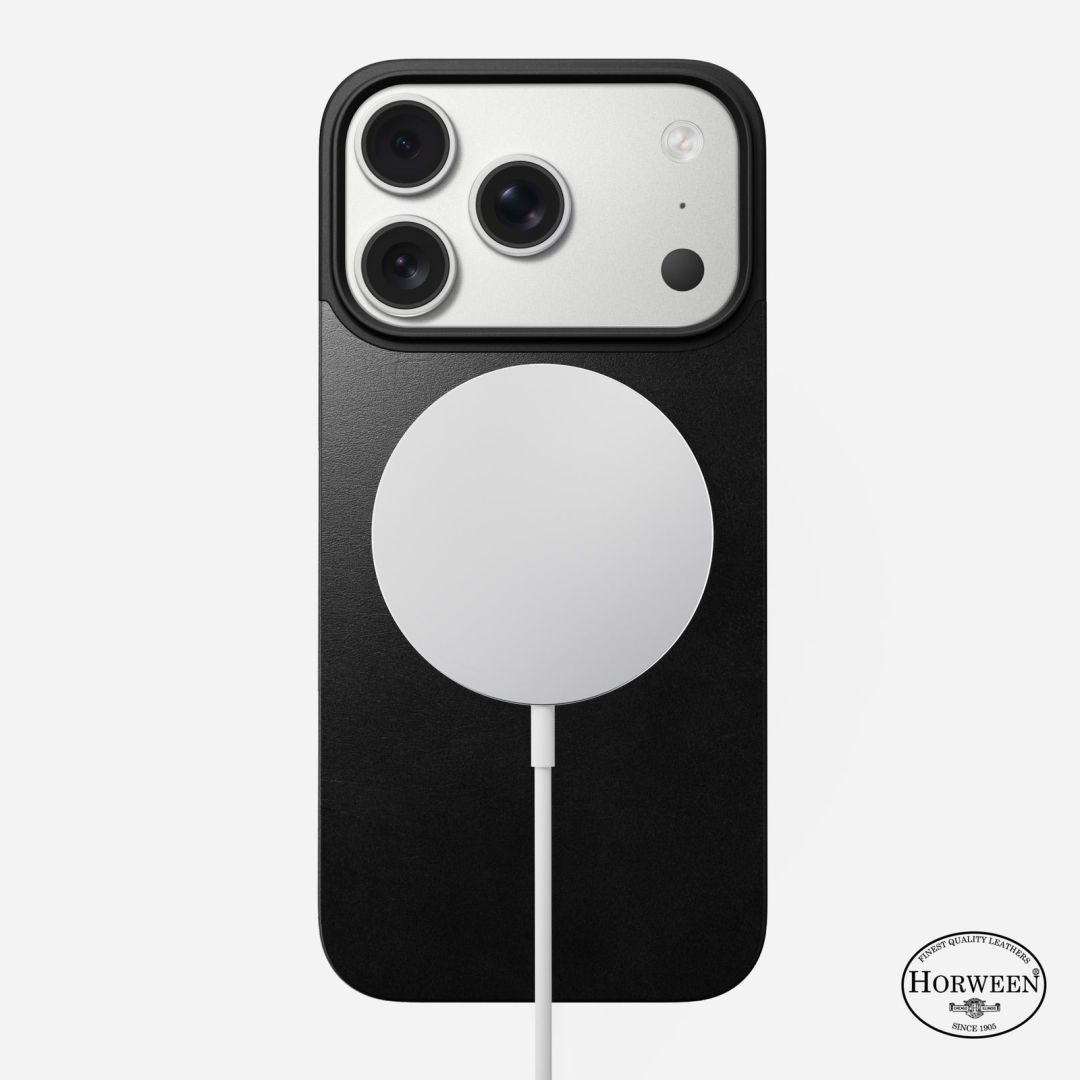 Nomad Magnetic Leather (Horween) Magsafe case for iPhone 17 Pro Black