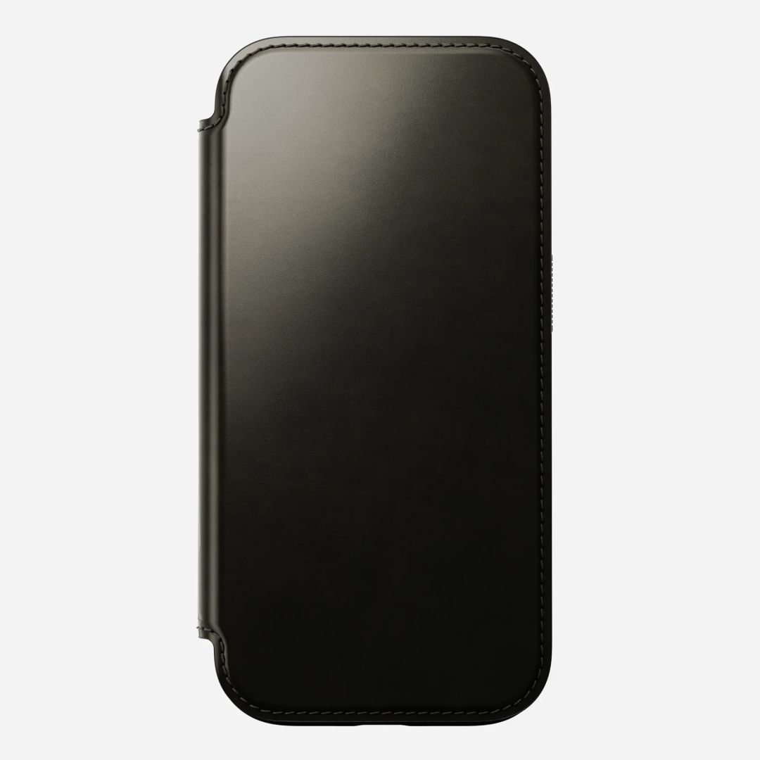 Nomad Leather Folio case for iPhone 16 Pro Green Chrome Nomad Leather Folio case for iPhone 16 Pro Green Chrome