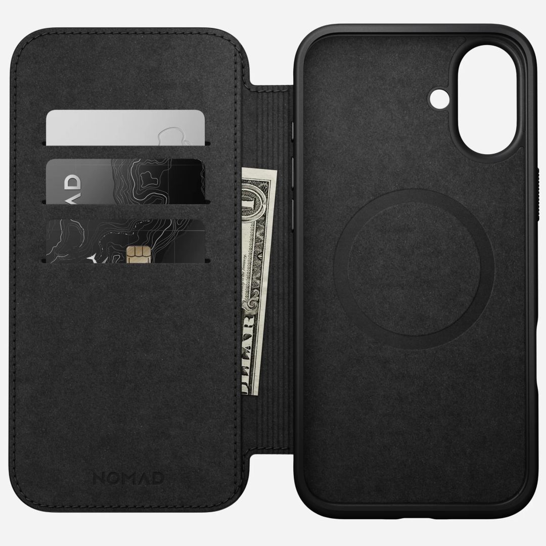 Nomad Modern Leather Folio for iPhone 16 Plus Brown Nomad Modern Leather Folio for iPhone 16 Plus Brown