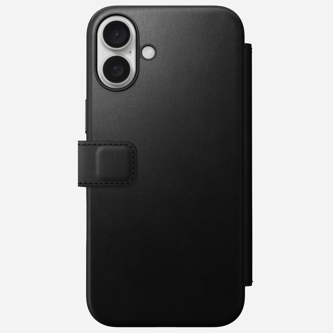 Nomad Modern Leather Folio case for iPhone 16 Plus Black Nomad Modern Leather Folio case for iPhone 16 Plus Black