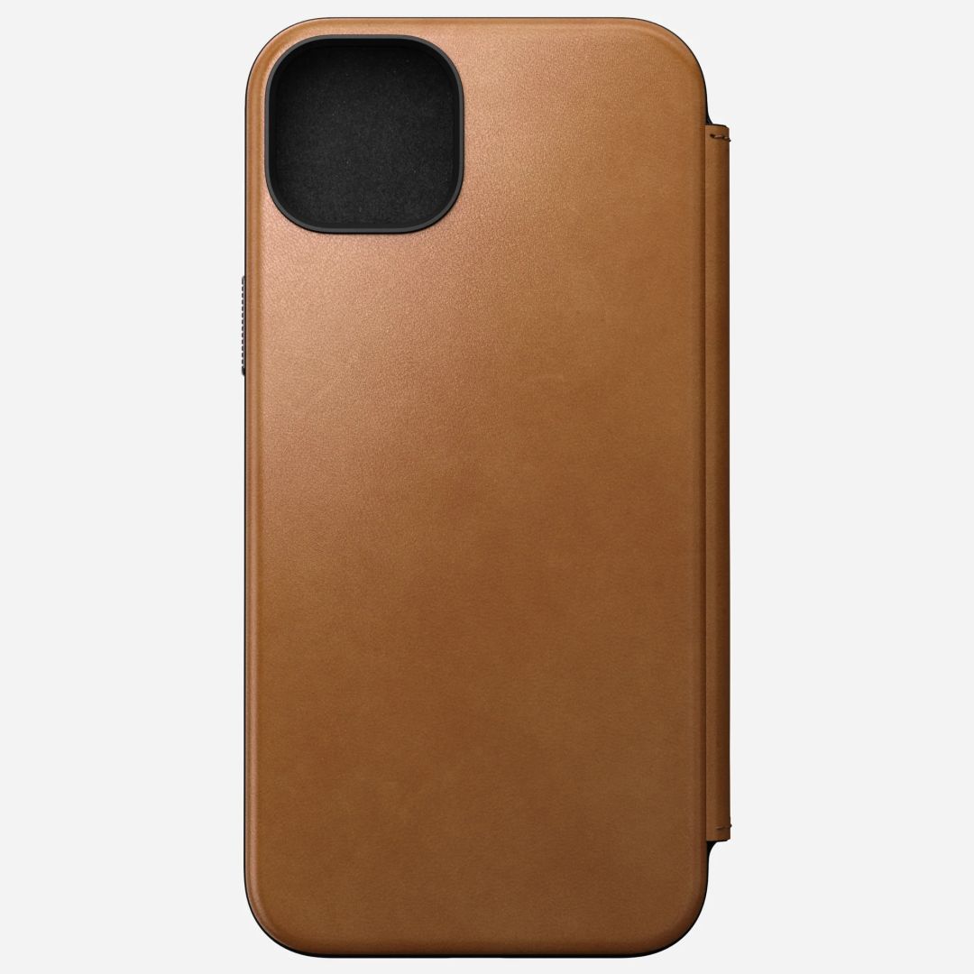 Nomad Modern Leather Case for iPhone 15 Plus English Tan