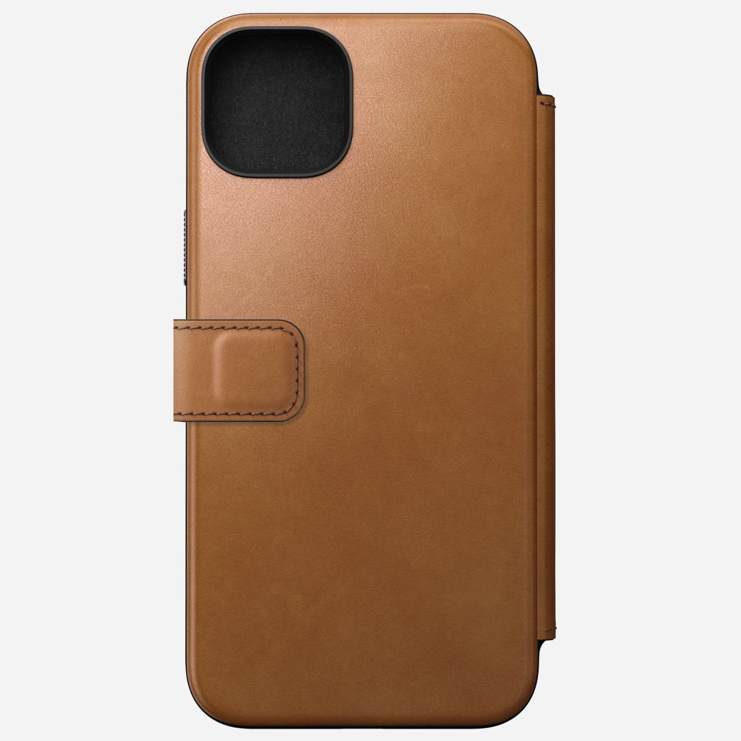 Nomad Modern Leather Case for iPhone 15 Plus English Tan