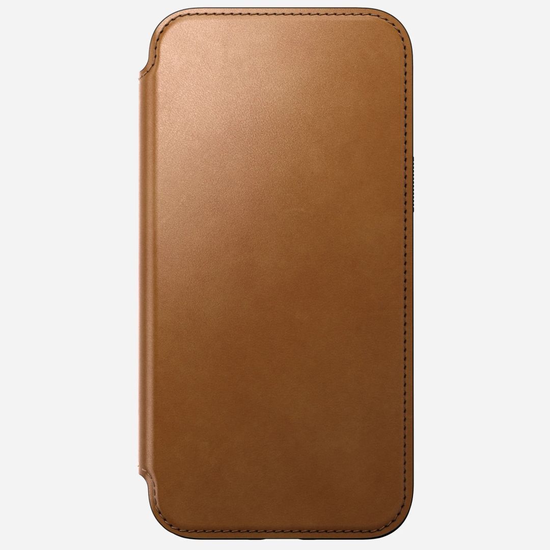 Nomad Modern Leather Case for iPhone 15 Plus English Tan