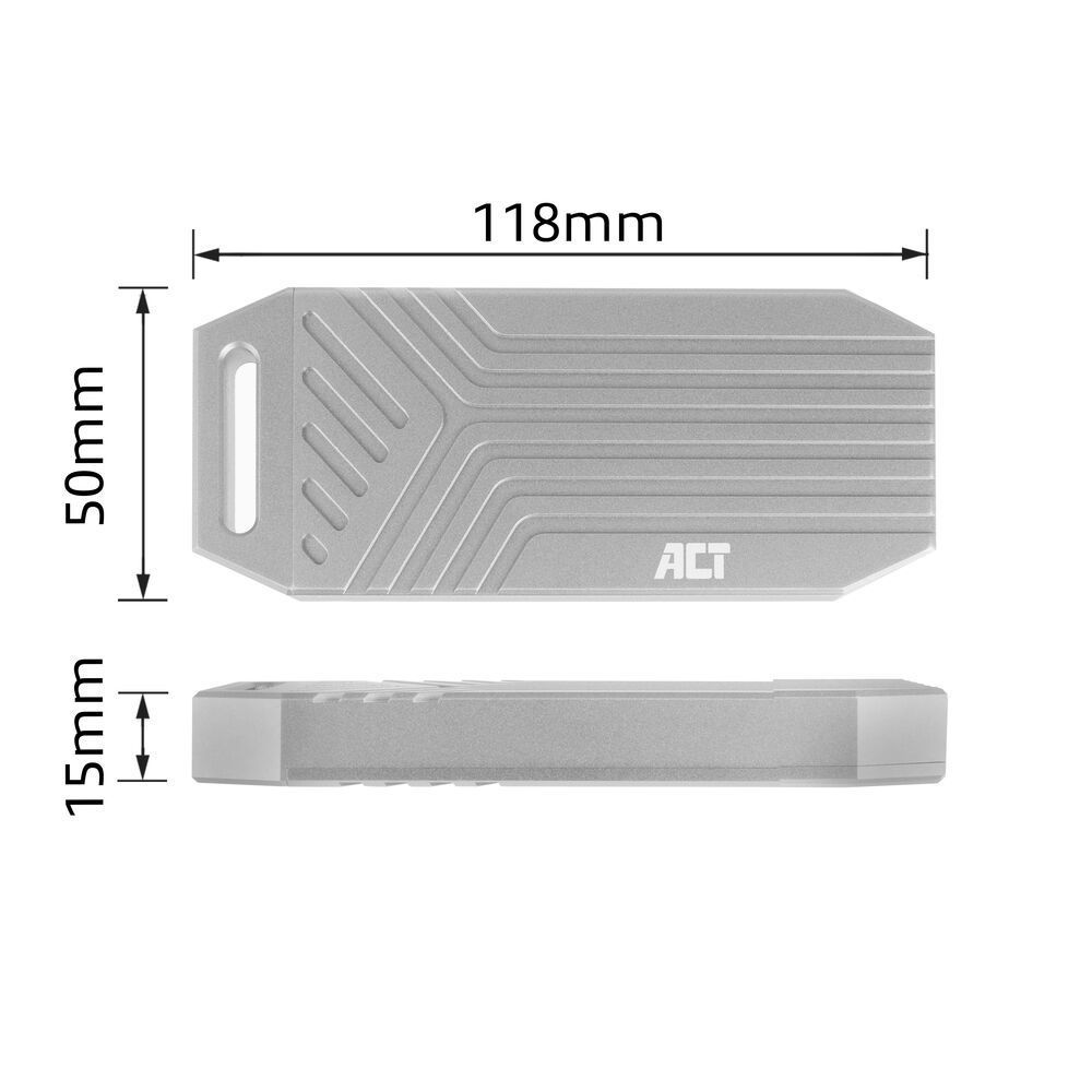 ACT AC1625 USB 40 Gbps M.2 2280 NVMe / PCIe SSD tok Grey