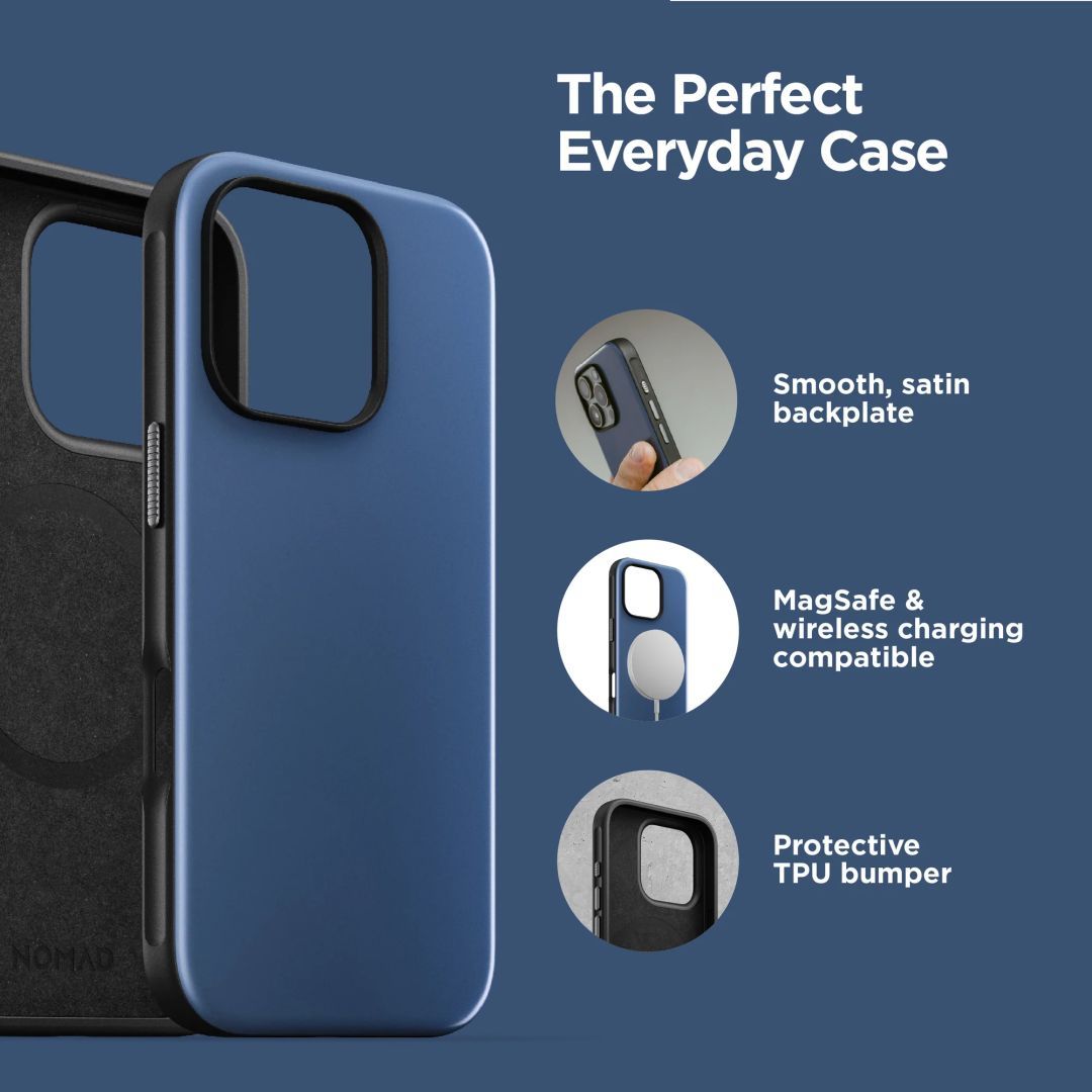Nomad Sport case for iPhone 16 Pro Naval Blue