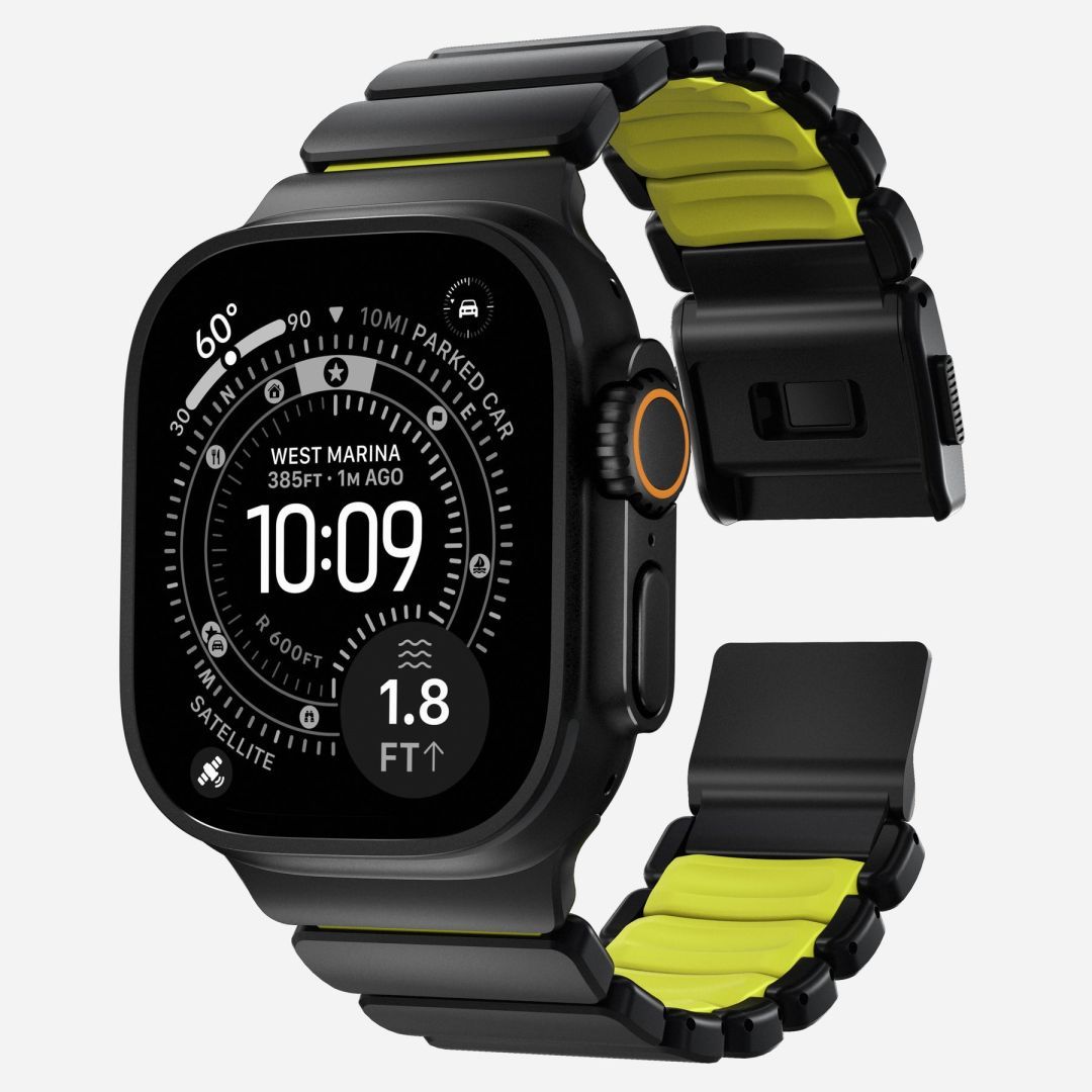 Nomad Stratos Band FKM for AW 45/46/49mm Black Titanium Volt Nomad Stratos Band FKM for AW 45/46/49mm Black Titanium Volt