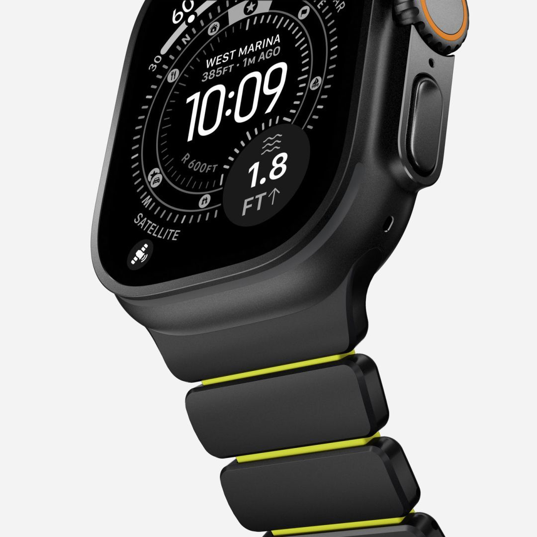Nomad Stratos Band FKM for AW 45/46/49mm Black Titanium Volt Nomad Stratos Band FKM for AW 45/46/49mm Black Titanium Volt