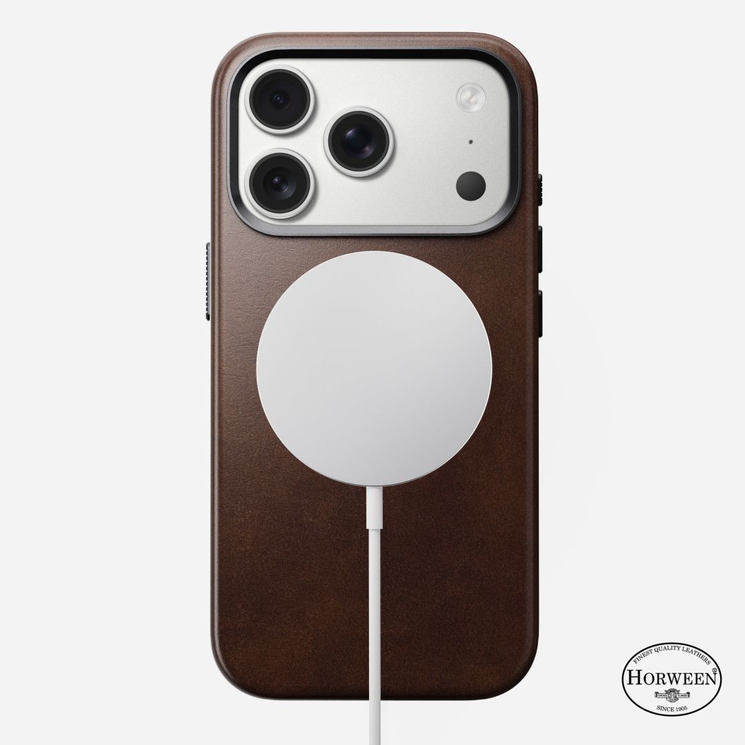 Nomad Traditional Leather (Horween) case for iPhone 17 Pro Rustic Brown Nomad Traditional Leather (Horween) case for iPhone 17 Pro Rustic Brown