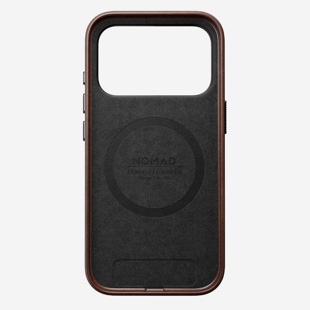 Nomad Traditional Leather (Horween) case for iPhone 17 Pro Rustic Brown Nomad Traditional Leather (Horween) case for iPhone 17 Pro Rustic Brown