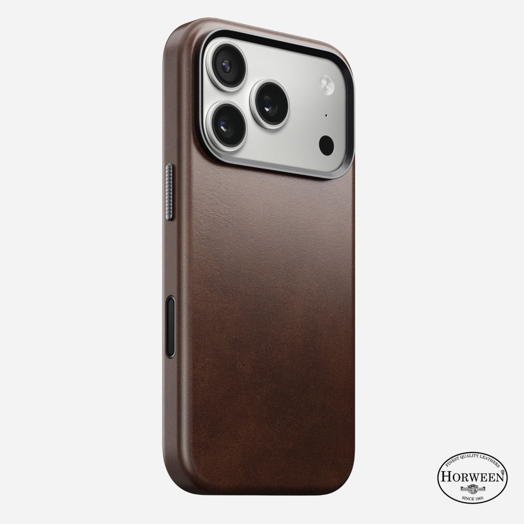 Nomad Traditional Leather (Horween) case for iPhone 17 Pro Rustic Brown Nomad Traditional Leather (Horween) case for iPhone 17 Pro Rustic Brown